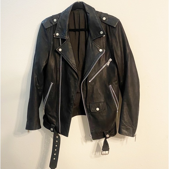 Junk de luxe biker leather jacket - Picture 1 of 13